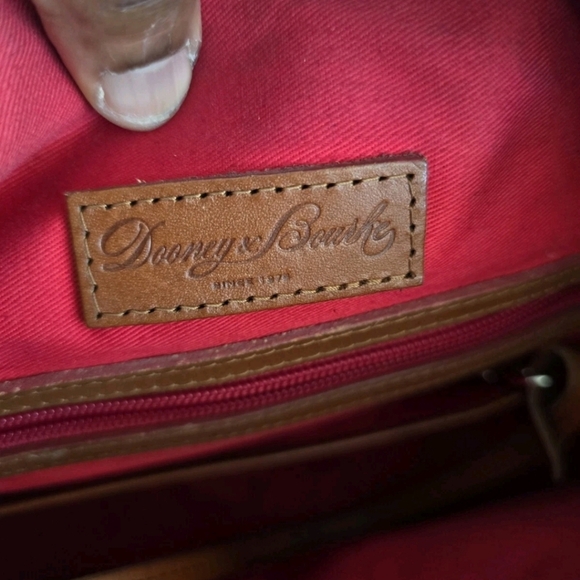 VTG Dooney & Bourke Satchel Handbag Patent Leather Black Nina Large Y2k - Picture 14 of 14